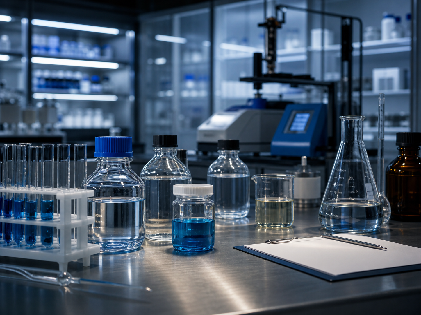 Laboratório de controle técnico para produtos químicos